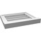 Ekena Millwork Vertical Surface Mount PVC Gable Vent w/ 2"W x 2"H , Brickmould Sill Frame, 16"W x 14"H GVPVE16X1403SN - alternate 5